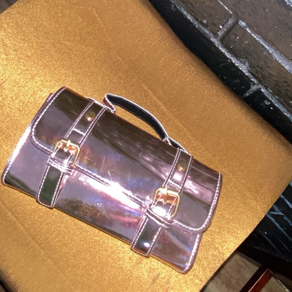 Rose Gold Metallic Handbag